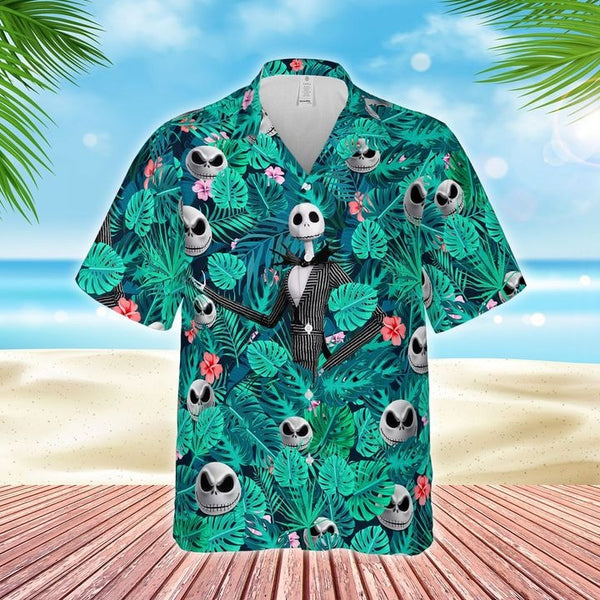 Halloween Nightmare Before Christmas - Aloha Hawaiian Shirts For Men & For Women Couples - HAW1452