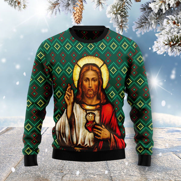 Jesus Merry Christmas Ugly Christmas Sweater Gift For Men & Women Adult - Christmas Gifts
