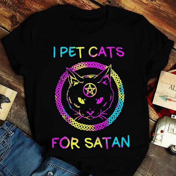 I Pet Cats Cool Design Unisex T-shirt Apparel R1060