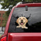 Dog Lover Labrador Retriever Cracked Car Decal Sticker - Waterproof - PVC Vinyl - S1007