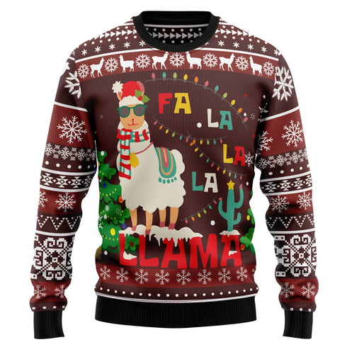 Llama Falalala Funny Christmas Ugly Christmas Sweater Gift For Men & Women