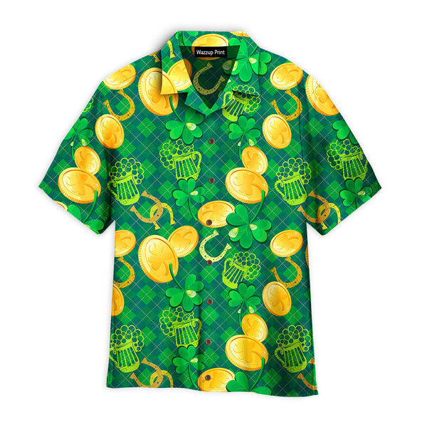 Irish Beer St. Patrick's Day Cool Design Aloha Hawaiian Shirts For Men & For Women - HAW1543