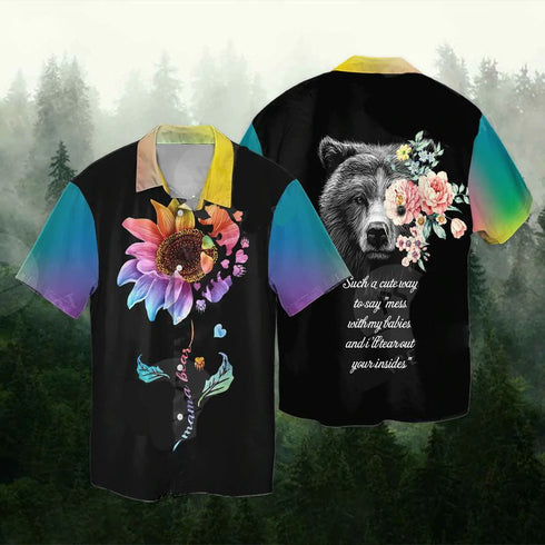Mama Bear Cool Design - Aloha Hawaiian Shirts For Men & For Women Couples - HAW1103