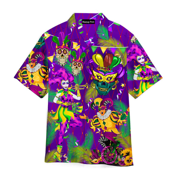 Mardi Gras Festival Cool Design Aloha Hawaiian Shirts For Men & For Women - HAW1548