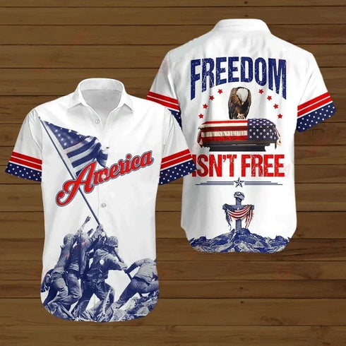Freedom Isn’t Free Cool Design - Aloha Hawaiian Shirts For Men