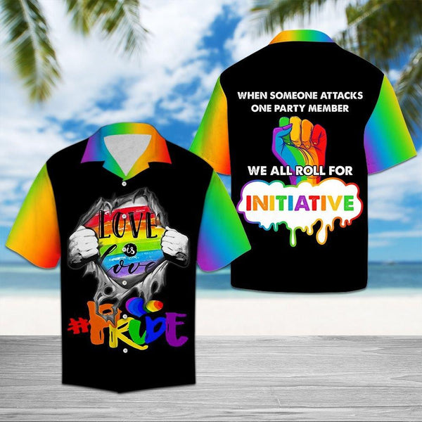 LGBT Support Love Is Love Cool Design - Aloha Hawaiian Shirts For Men & For Women Couples - HAW1107