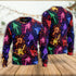 Mushroom Galaxy Rainbow Ugly Christmas Sweater For Women & Men - Adult - Couples