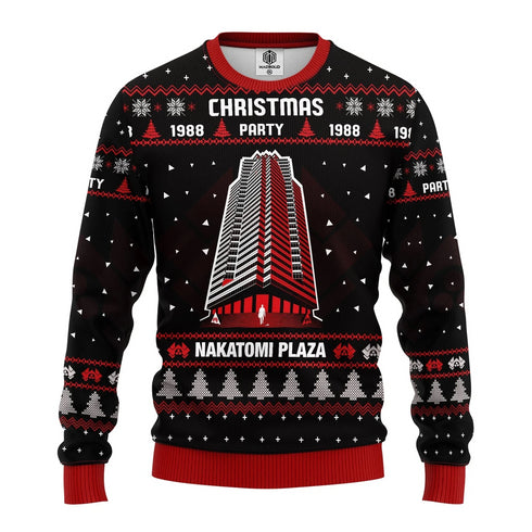 Nakatomi Plaza Merry Christmas Ugly Christmas Sweater For Men & Women Adult - Christmas Gifts