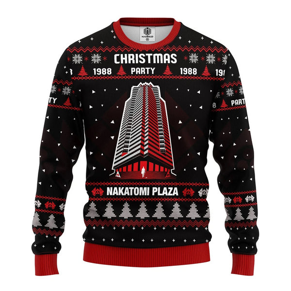Nakatomi Plaza Merry Christmas Ugly Christmas Sweater For Men & Women Adult - Christmas Gifts