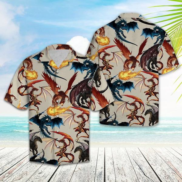Awesome Dragon Aloha Cool Design - Aloha Hawaiian Shirts For Men & For Women Couples - HAW1089