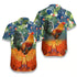 Amazing Colorful Rooster Cool Design - Aloha Hawaiian Shirts For Men & For Women Couples - HAW1043