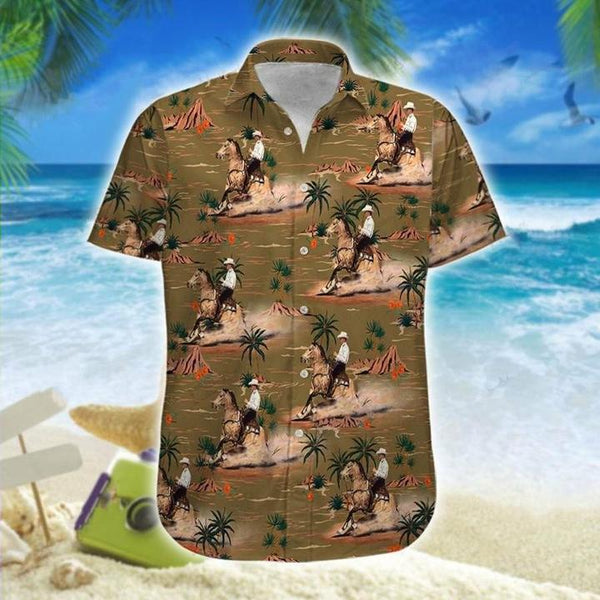 Reining Horse Cool Design - Aloha Hawaiian Shirts For Men & For Women Couples - HAW1215