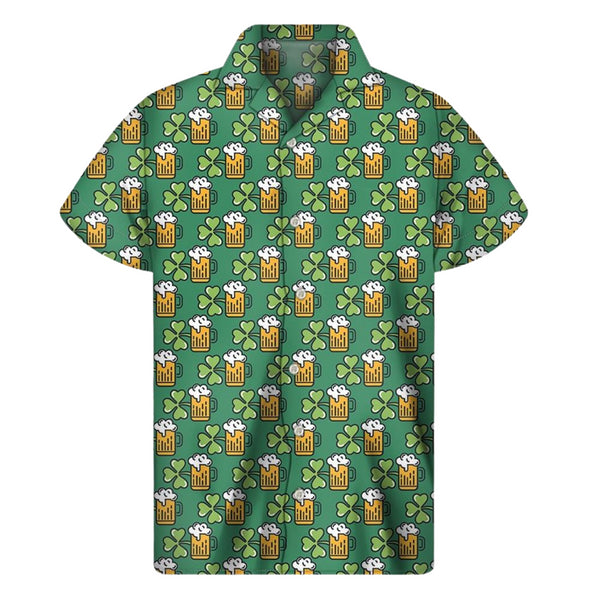St. Patrick's Day with Beer - Aloha Hawaiian Shirts For Men & For Women Couples - St. Patrick's Day Gifts