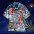 Merry Christmas Santa Claus With American Flag Cool Design Hawaiian Shirts For Men & For Women Couples - HAW1505