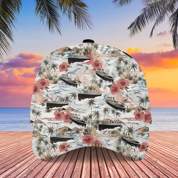 Beautiful Summer Boat Cool Design Baseball Custom All Over Print Cap 3D Print Cap C1016