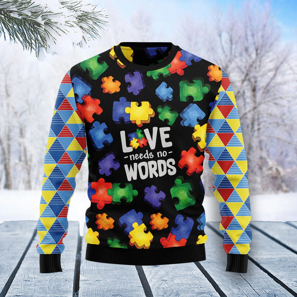 Autism Love Funny Ugly Christmas Sweater For Men & Women Adult - Christmas Gifts