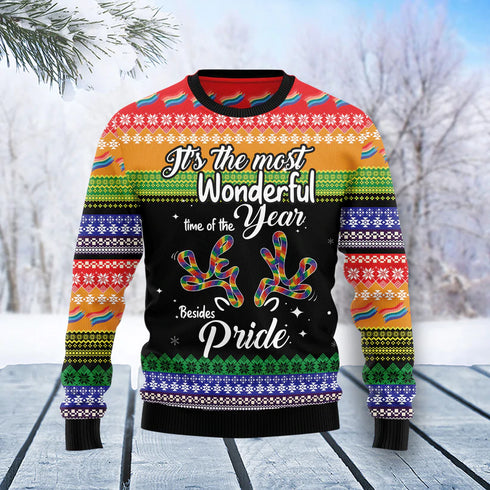 LGBT Beside Pride Funny Ugly Christmas Sweater For Men & Women Adult - Christmas Gifts