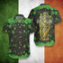St. Patrick's Day The Celtic Cross Harp Cool Design - Aloha Hawaiian Shirts For Men & For Women Couples - HAW1017
