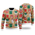 Eat Drink Be Tacky Holiday - Ugly Christmas Sweater For Women & Men - Adult - Coffer Lover Gift