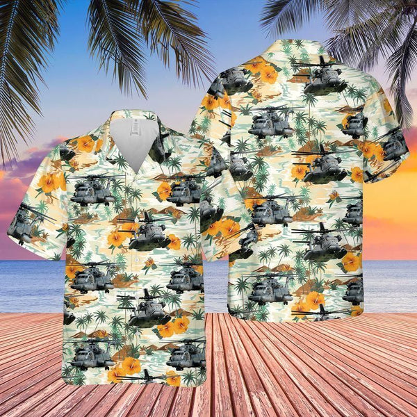 US Air Force Sikorsky MH 53 Pave Low Hawaiian Shirt - Aloha Hawaiian Shirts For Men - Veteran's Day