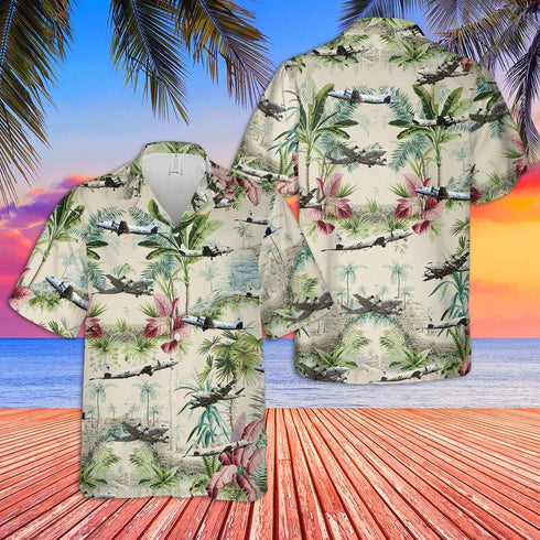 US Navy Lockheed P-3 Orion Veteran Day Cool Design - Aloha Hawaiian Shirts For Men & For Women Couples - HAW1064
