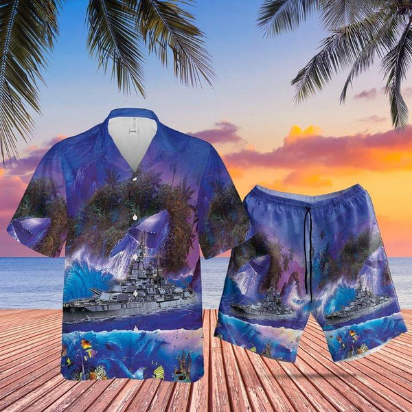 US Navy Pennsylvania Cool Design Hawaiian Shirt Set For Men - HS1004