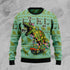 Skateboard Dinosaur Funny Ugly Christmas Sweater For Men & Women Adult - Christmas Gifts