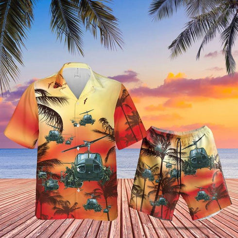 United States Army Air Force Veteran McDonnell Douglas F-15 Eagle Hawaiian Shirt Set - Unisex - HS1002