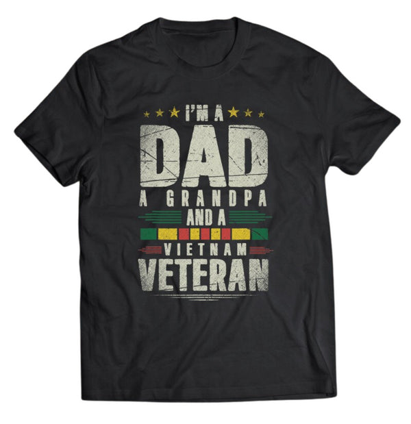 Father's Day USA Proud Grandpa Veteran Vietnam Cool Design Unisex T-shirt For Men & For Women R1159