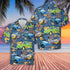 VW Beetle Hippie Aloha Hawaiian Shirts For Men & For Women Couples - HAW1482