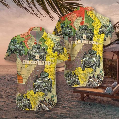 Memorial Day I remember Veteran Cool Design - Aloha Hawaiian Shirts For Men & For Women Couples - HAW1198