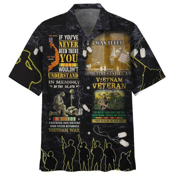 Vietnam Veteran Air Force Men Hawaiian Shirt - Aloha Hawaiian Shirts For Men - Veteran's Day