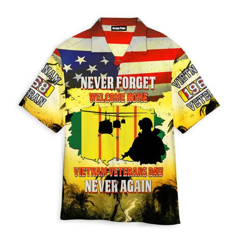 Vietnam Veteran Air Force Hawaiian Shirt - Aloha Hawaiian Shirts For Men - Veteran's Day