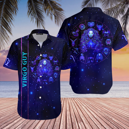 Virgo Guy Horoscope Cool Design - Aloha Hawaiian Shirts For Men & For Women Couples - HAW1392