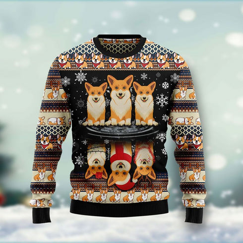 Cute Corgi Dog Funny Ugly Christmas Sweater Gift For Men & Women Adult - Christmas Gifts