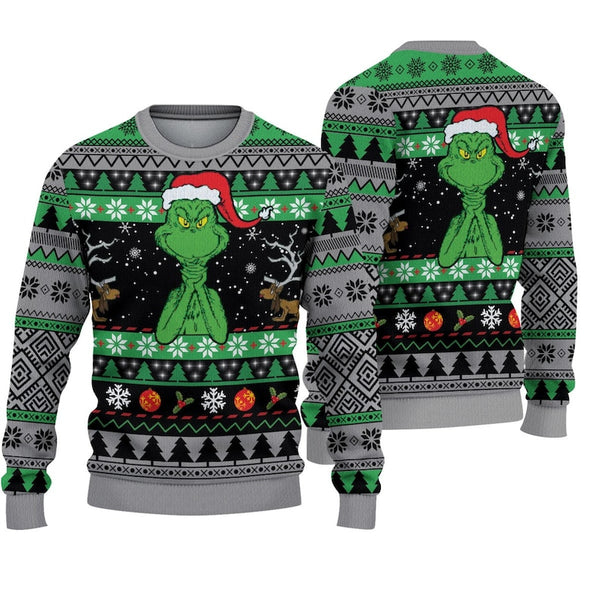 Grinch  Funny Ugly Christmas Sweater Gift For Men & Women