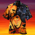 Halloween Raven Pumpkin Scary - Aloha Hawaiian Shirts For Men & For Women Couples - HAW1409