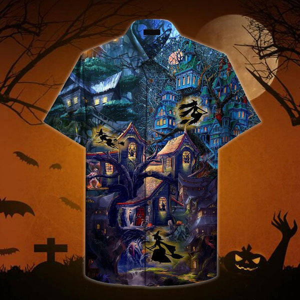 Halloween Scary Night - Aloha Hawaiian Shirts For Men & For Women Couples - HAW1425