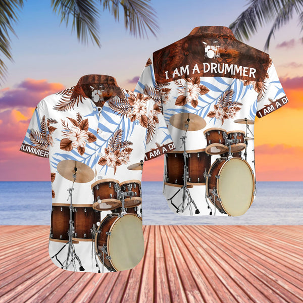 I'm A Drummer Job Design - Aloha Hawaiian Shirts For Men & For Women Couples - HAW1365