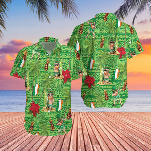St. Patrick's Day Irish Proud Cool Design - Aloha Hawaiian Shirts For Men & For Women Couples - HAW1379