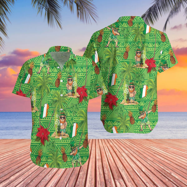 St. Patrick's Day Irish Proud Cool Design - Aloha Hawaiian Shirts For Men & For Women Couples - HAW1379