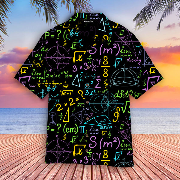 Back To School Maths Teacher Pattern - Aloha Hawaiian Shirts For Men & For Women Couples - HAW1353