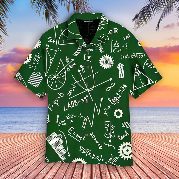 Back To School Mathematic Teacher Pattern - Aloha Hawaiian Shirts For Men & For Women Couples - HAW1352