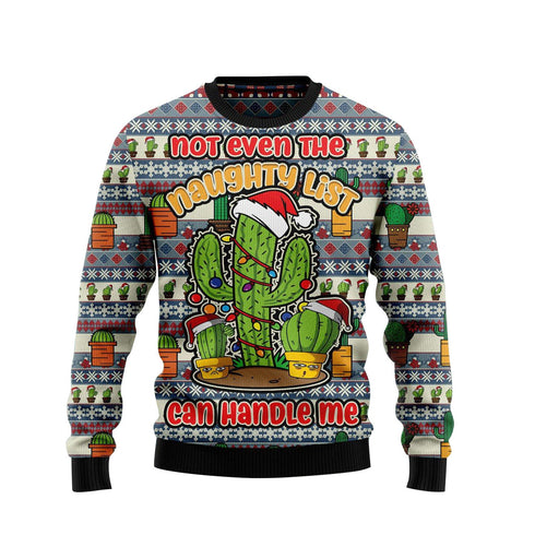 Naughty Cactus Ugly Christmas Sweater For Men & Women Adult - Christmas Gifts
