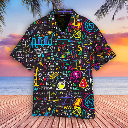 Back To School Physics Teacher Pattern - Aloha Hawaiian Shirts For Men & For Women Couples - HAW1356