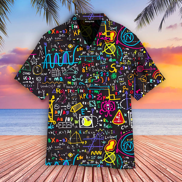 Back To School Physics Teacher Pattern - Aloha Hawaiian Shirts For Men & For Women Couples - HAW1356