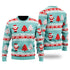 Santa Vintage Light Up Pattern Ugly Christmas Sweater For Men & Women Adult - Christmas Gifts