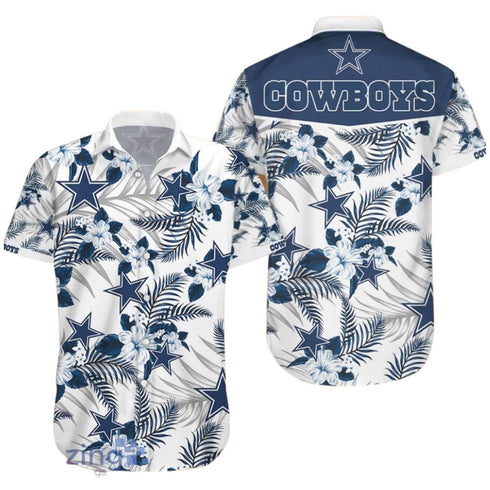 Dallas Cowboys Hibiscus Cool Design - Aloha Hawaiian Shirts For Men & For Women Couples - Bowl Games Fan Gifts