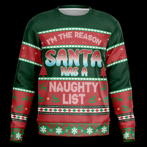 Santa Naughty List Ugly Christmas Sweater Gift For Men & Women Adult - Christmas Gifts