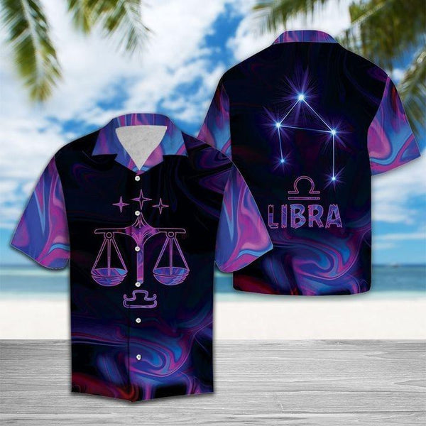Beautiful Libra Birthday Gifts - Aloha Hawaiian Shirts For Men & For Women Couples - HAW1329